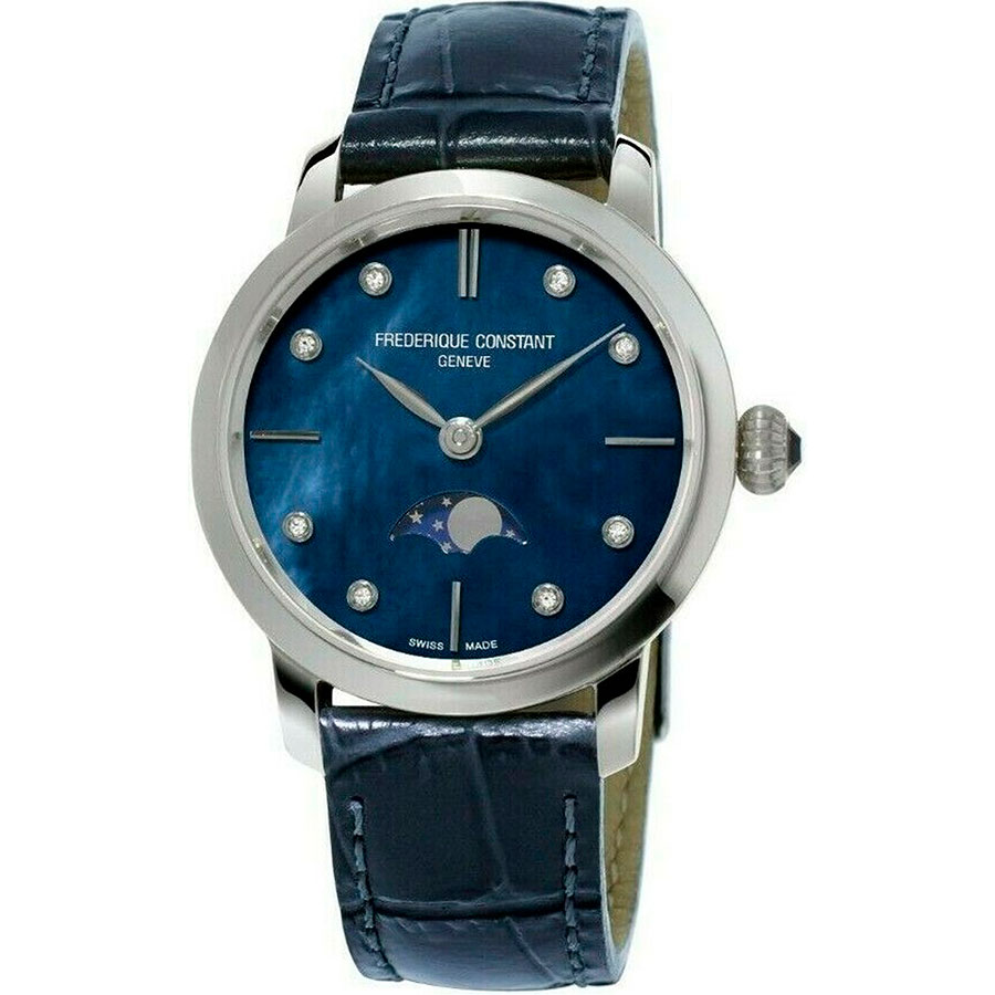 Часы Frederique Constant Slim Line Moonphase FC-206MPND1S6